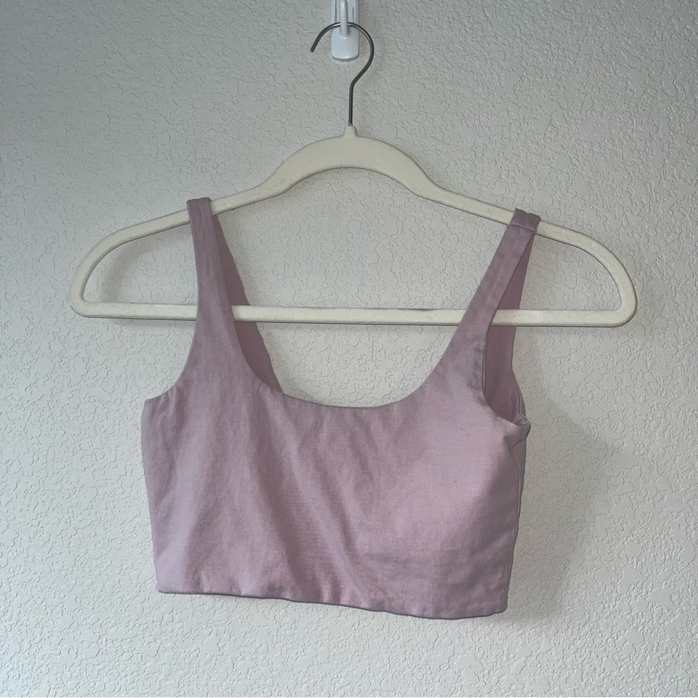 Cotton On Ash Purple Sleeveless Fitted Crop Tank Top - Picture 2 of 4